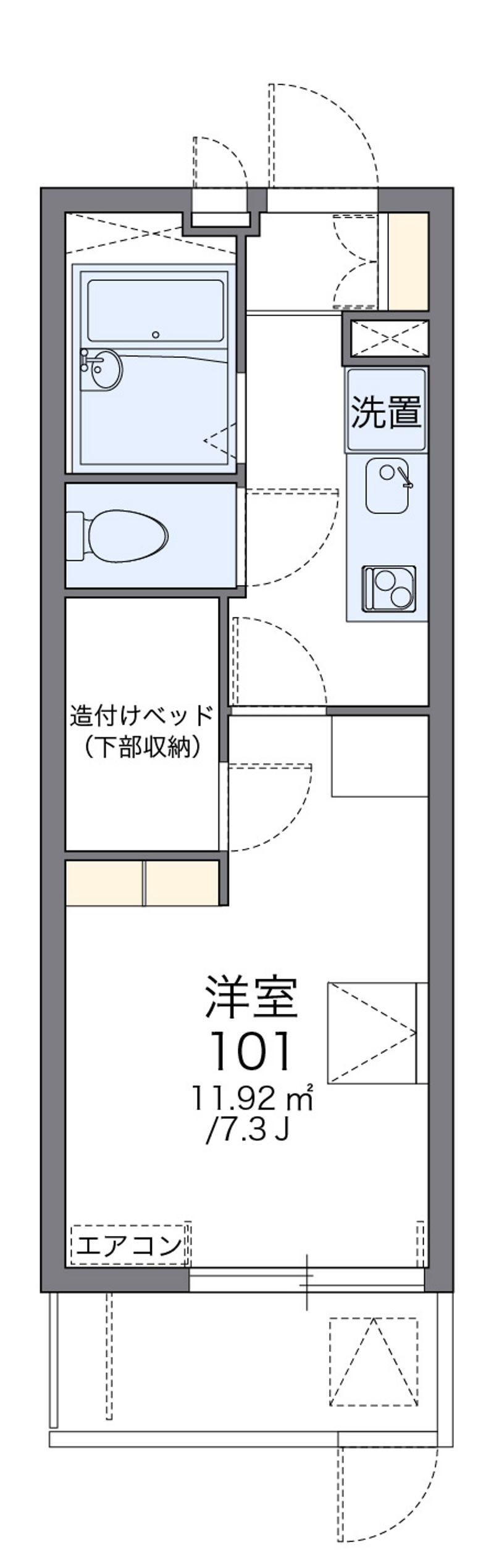 レオパレス御幣島東 間取図