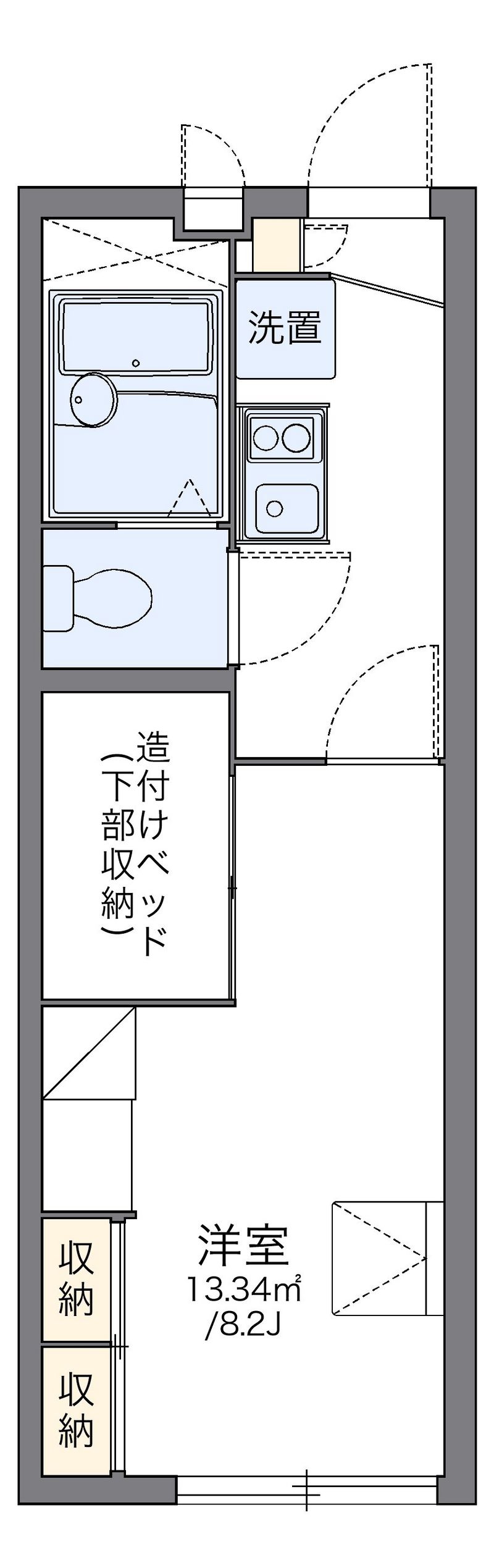レオパレス北小畑 間取図