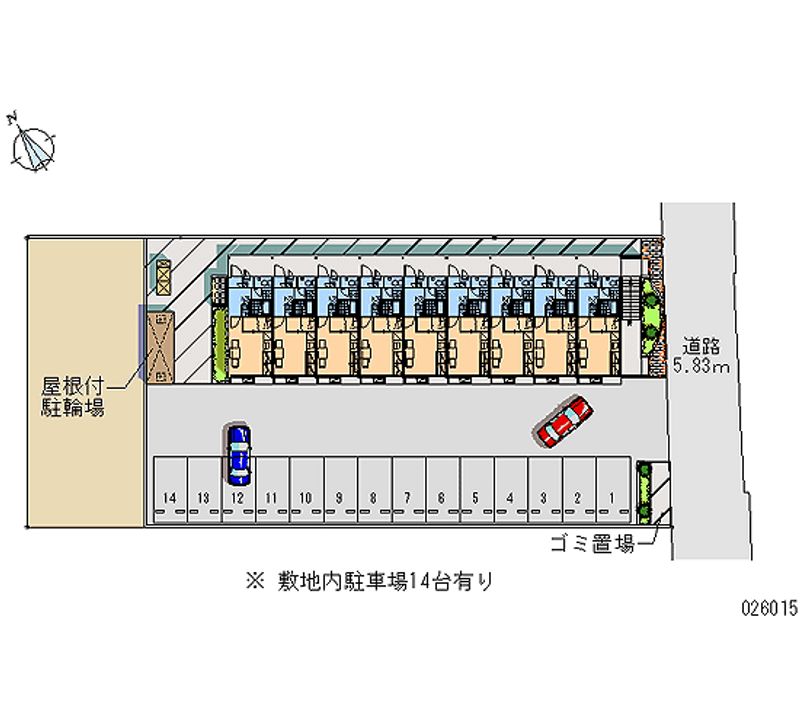 レオパレス行橋 月極駐車場