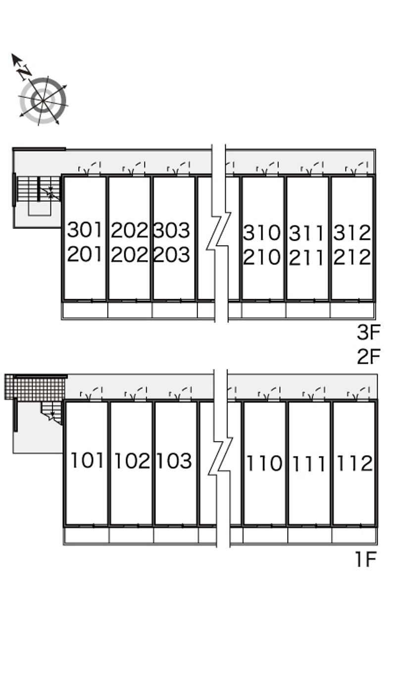 レオパレスルビナス 間取り配置図