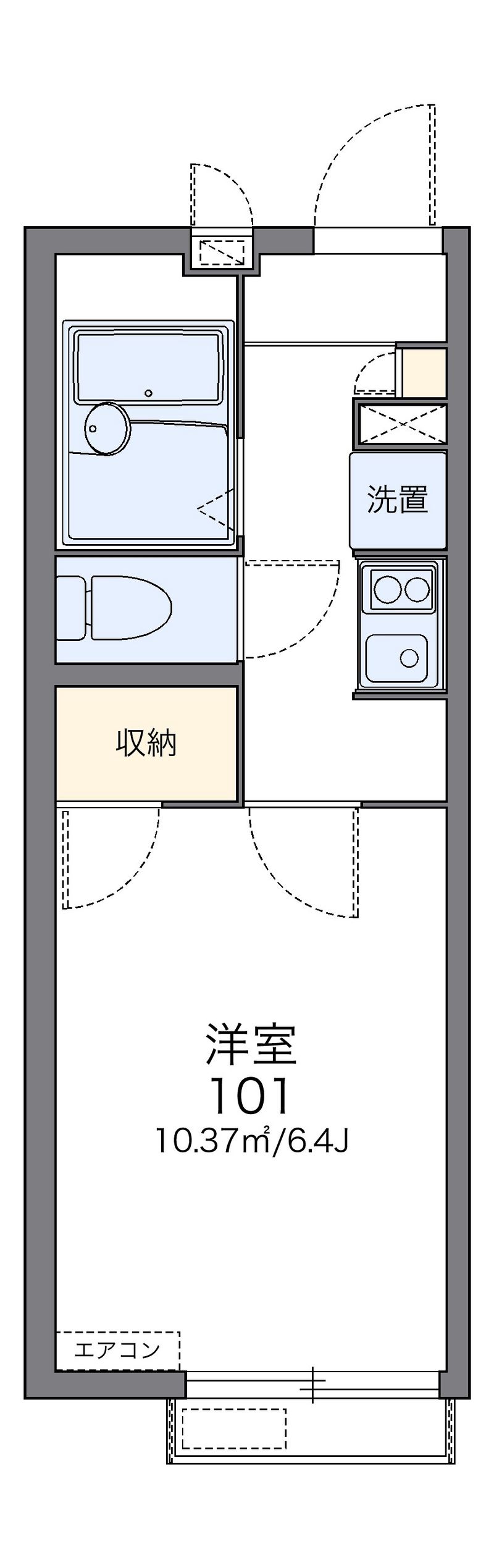 レオパレスエスト桃山台 間取図