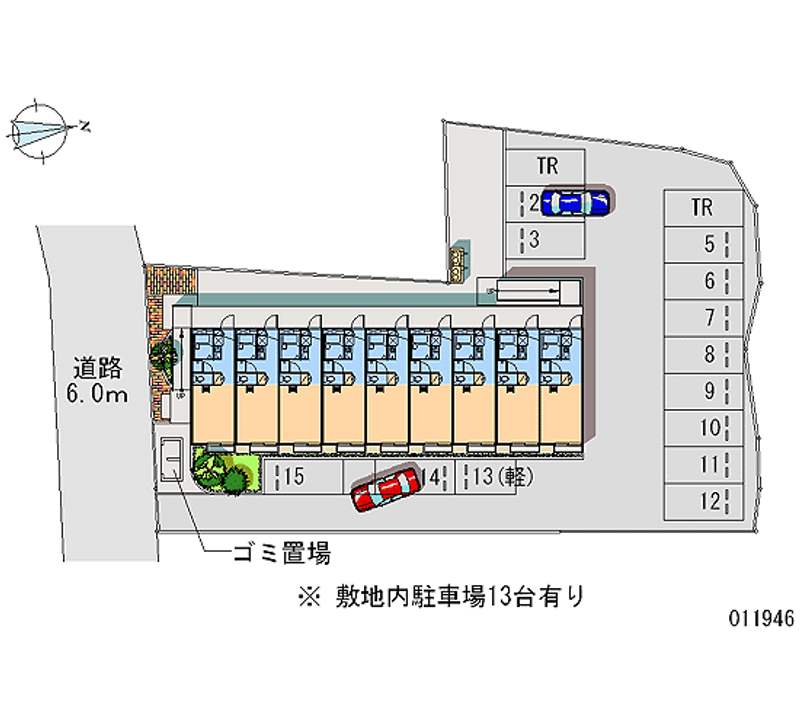 レオパレス城南Ⅰ 月極駐車場