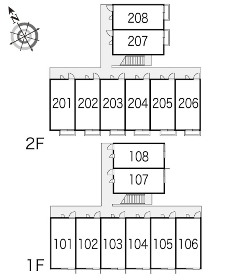 レオパレスＯ−ＳＡＭ 間取配置図