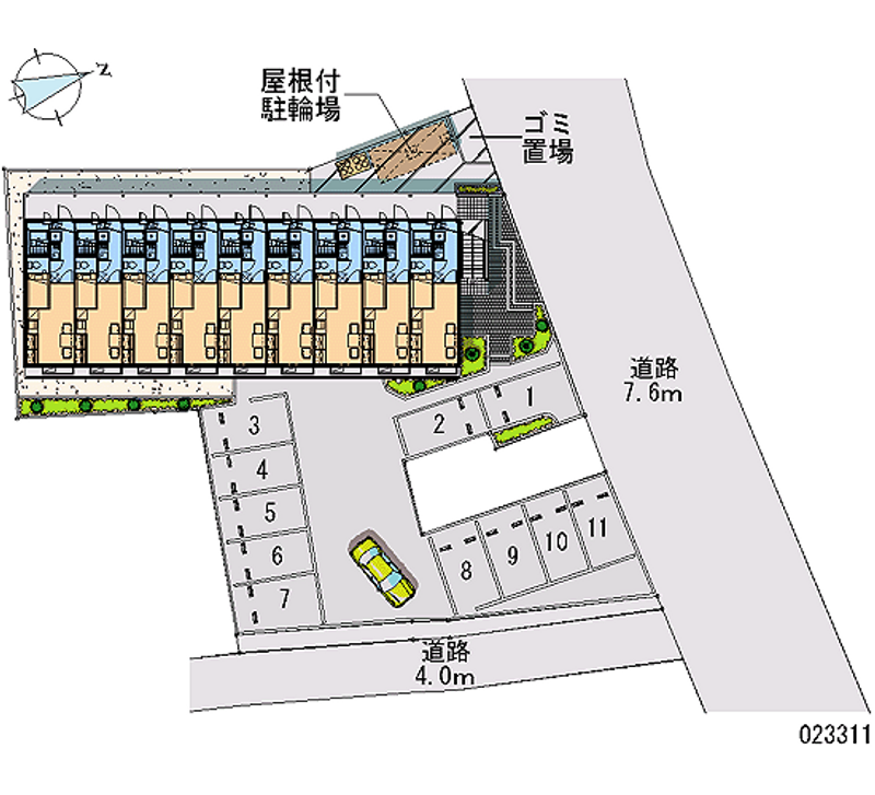 23311 Monthly parking lot