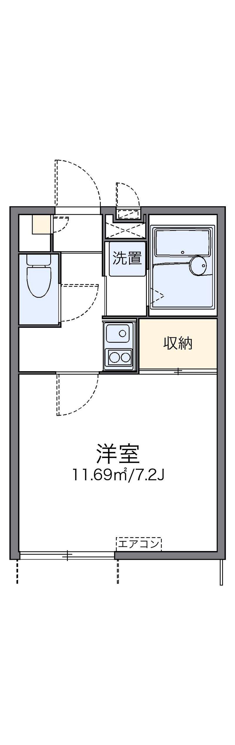 レオパレスＫＳ蔭山 間取り