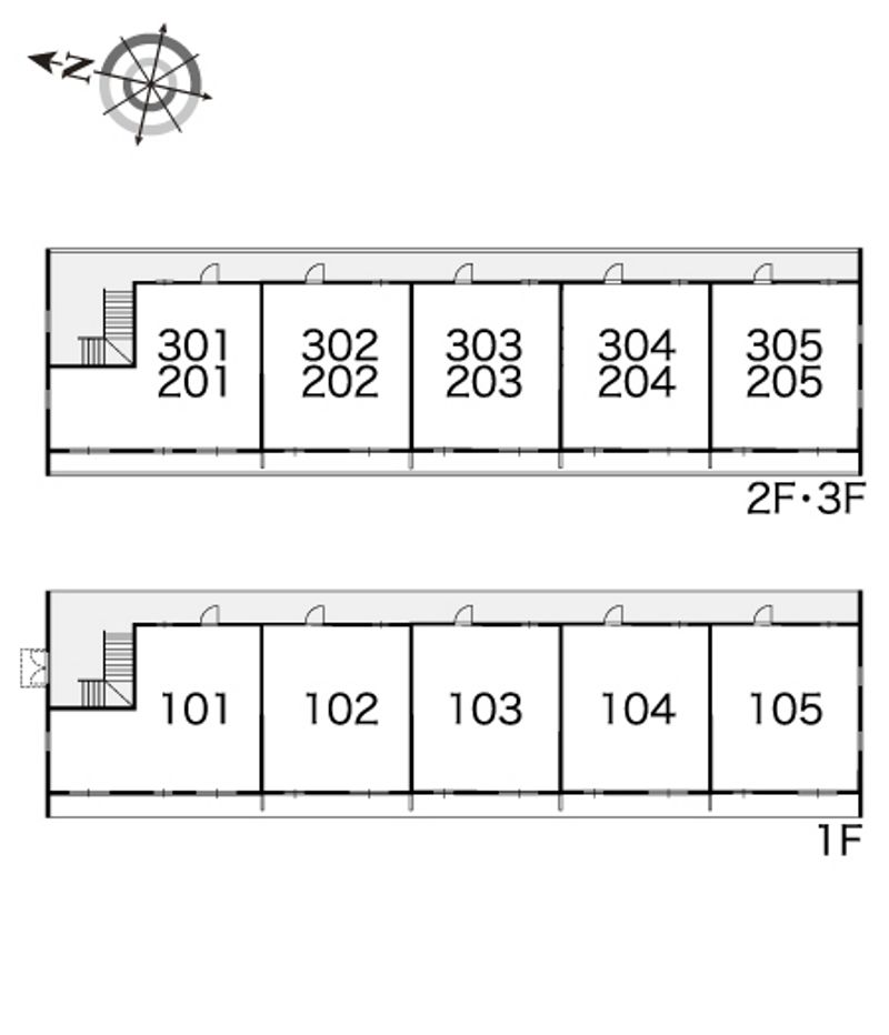 レオパレス和ノ内 間取配置図