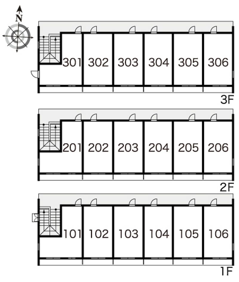 レオパレスみその 間取り配置図