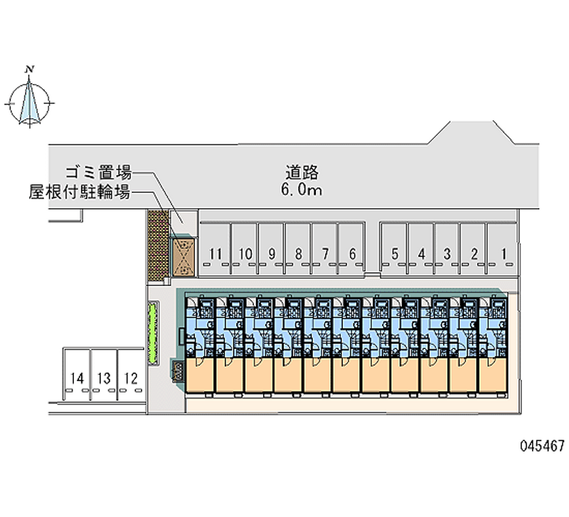 45467 bãi đậu xe hàng tháng