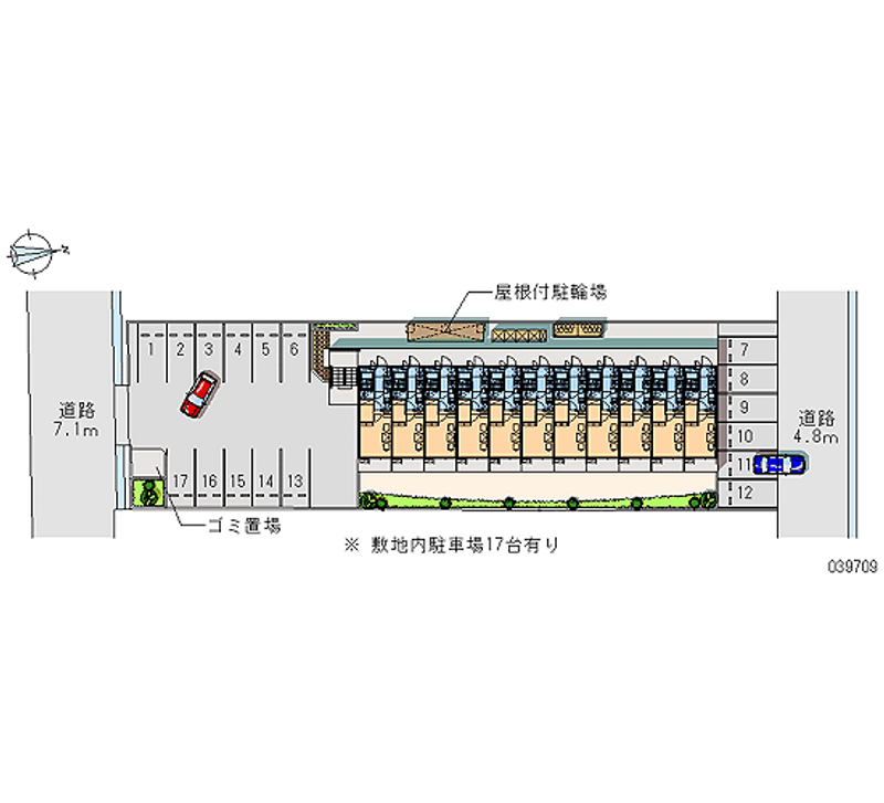 レオパレスオリオン 月極駐車場