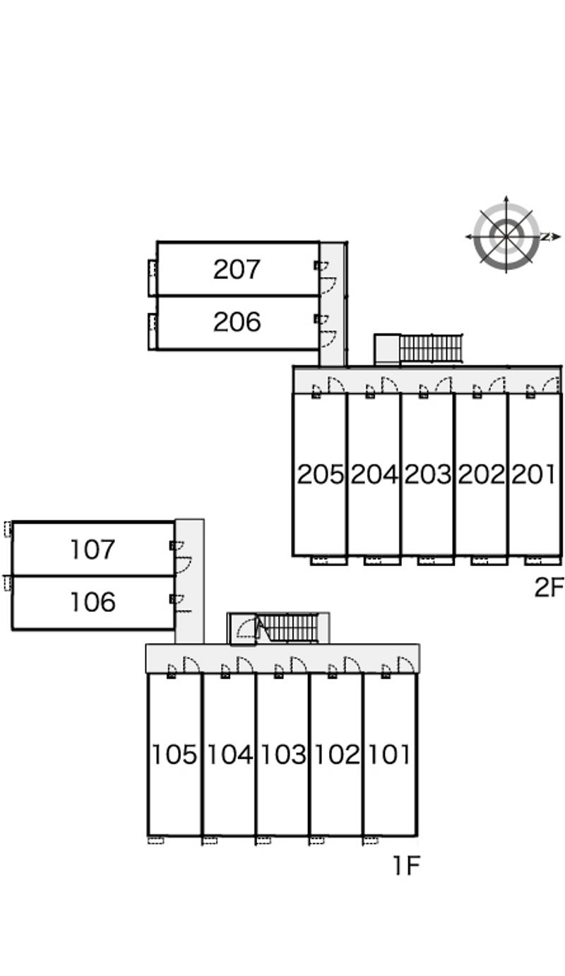 レオパレス喜連北Ⅲ 間取配置図