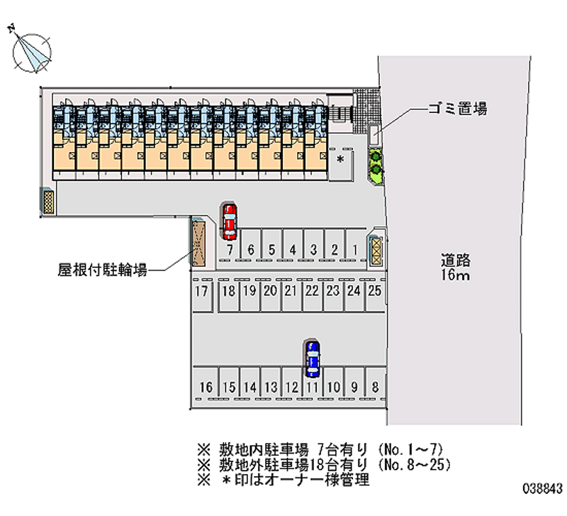 レオパレスクイーンハイツ小山 区画図