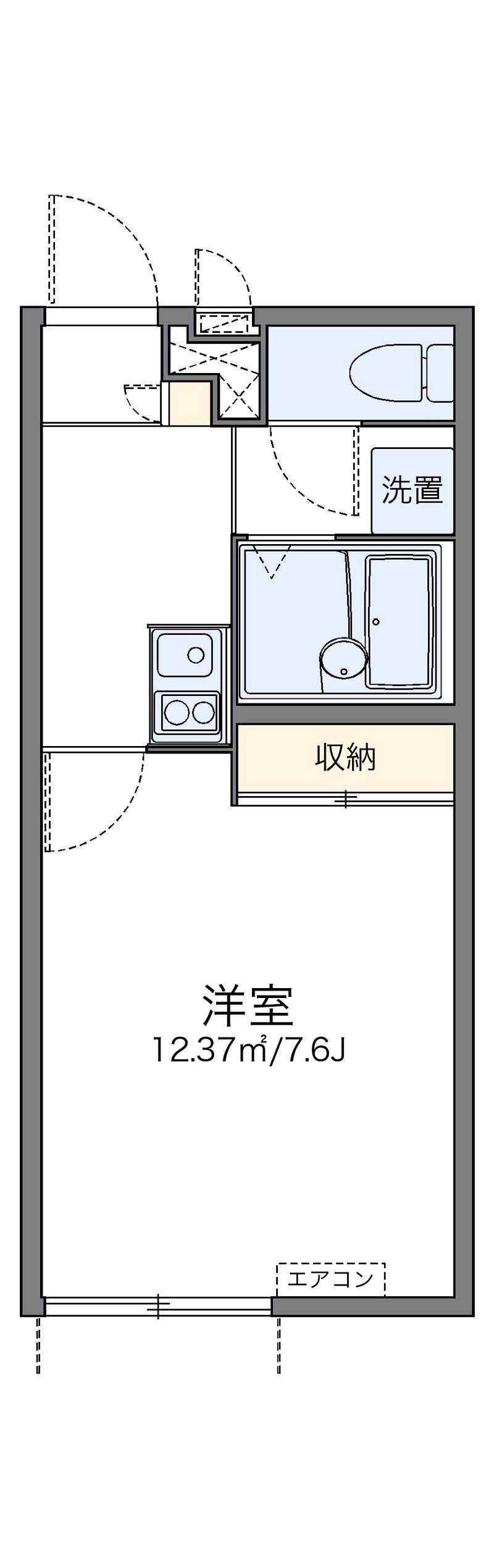 レオパレスソレイユ２２ 間取図