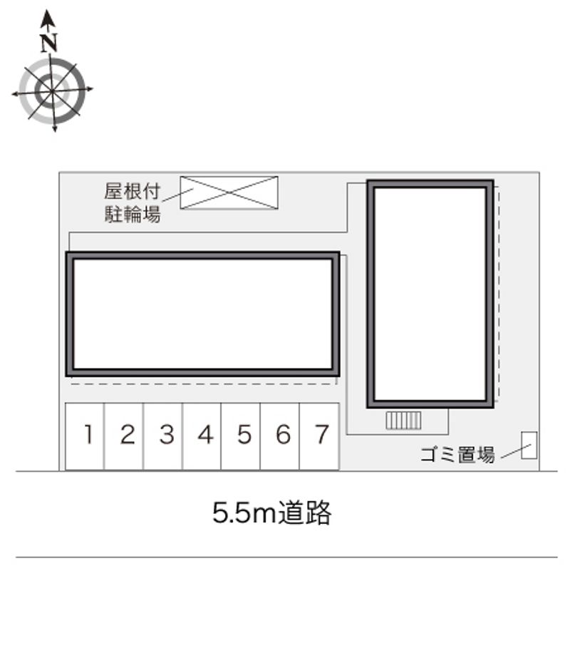 レオパレス藤久ハイツⅡ 配置図