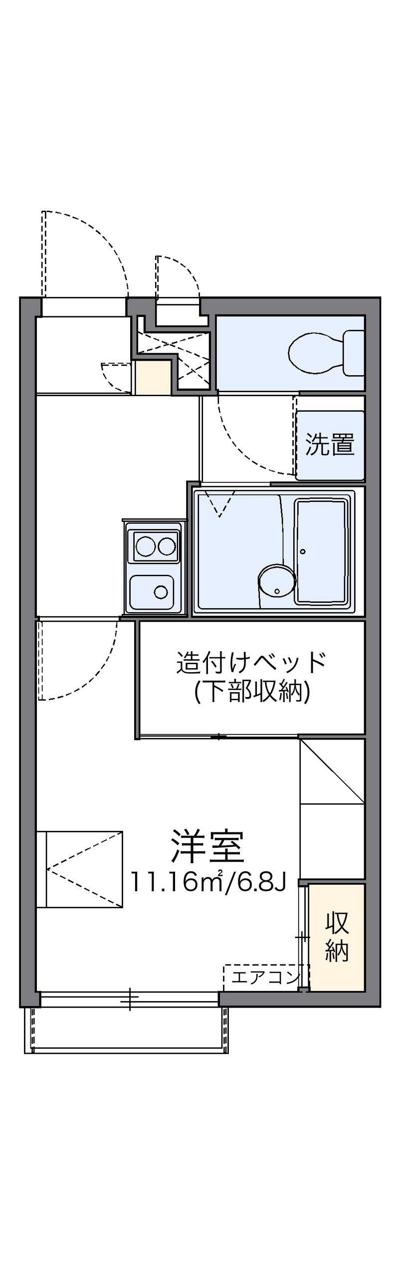 レオパレス坂之台ビレッジ 間取図