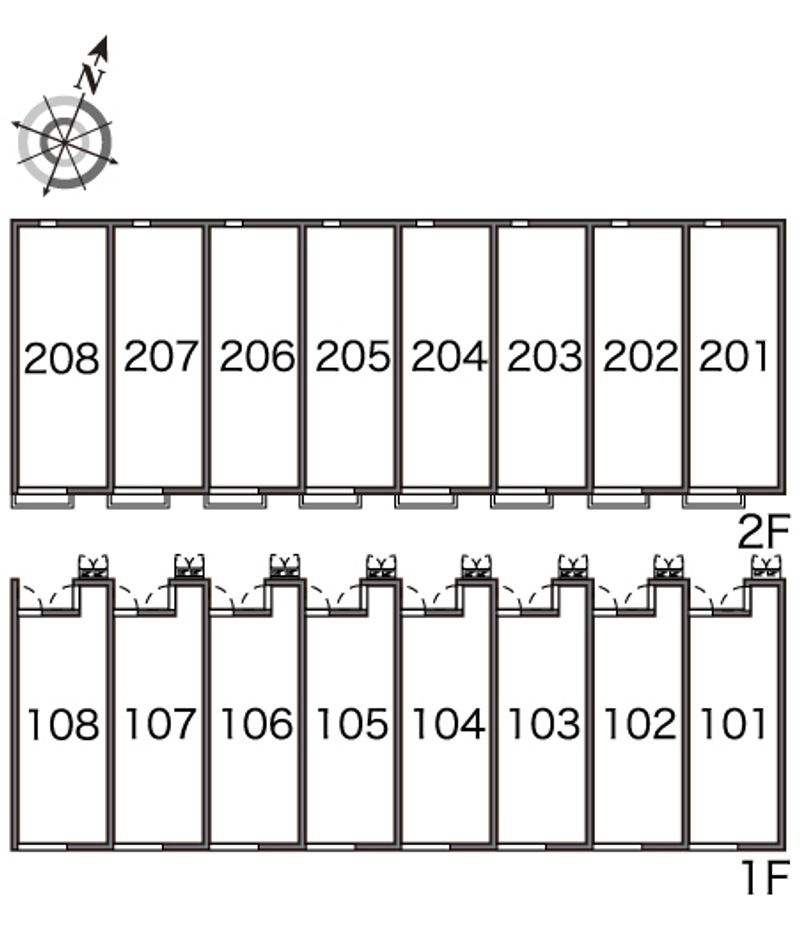 レオネクストグリッターバガボン 間取配置図