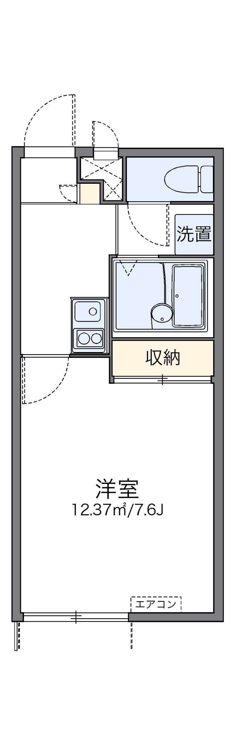 レオパレス蛍茶屋 間取図