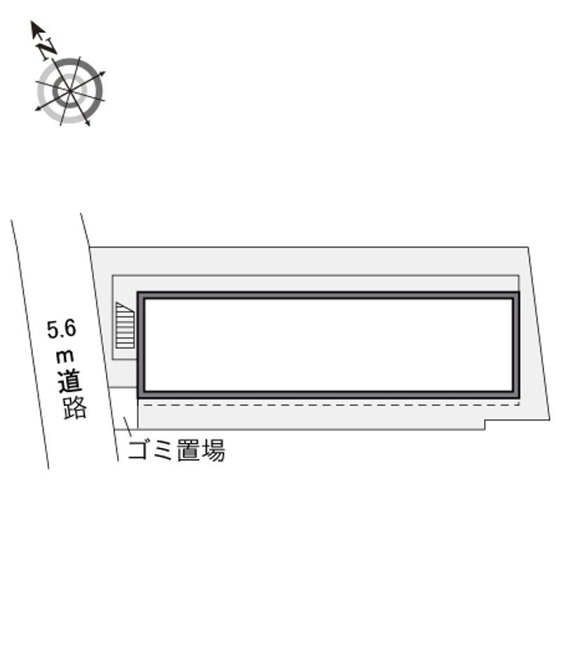 レオパレスとくしま　中前川町 配置図