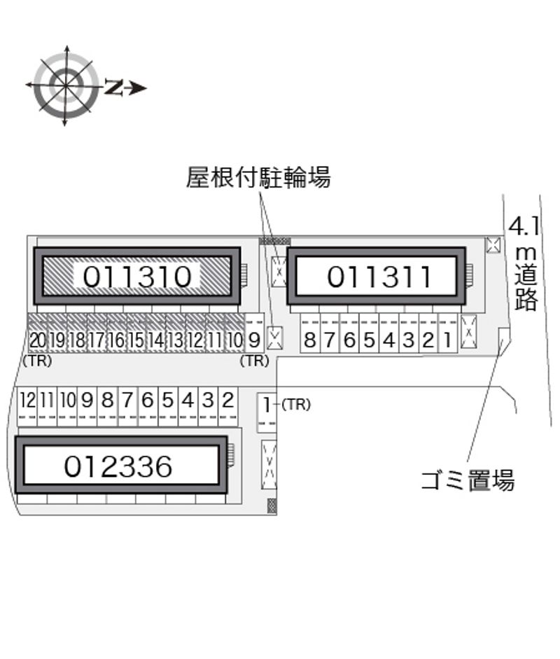 レオパレスグランドゥールⅠ 配置図