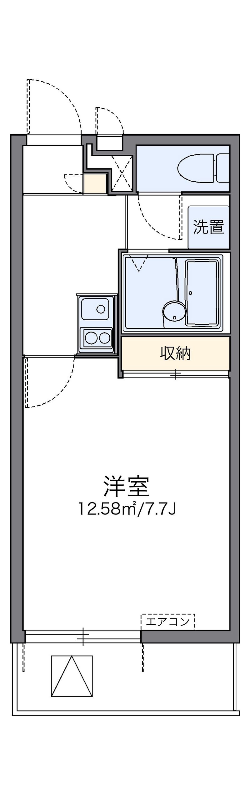 レオパレスサンフォレスト天沼 間取図