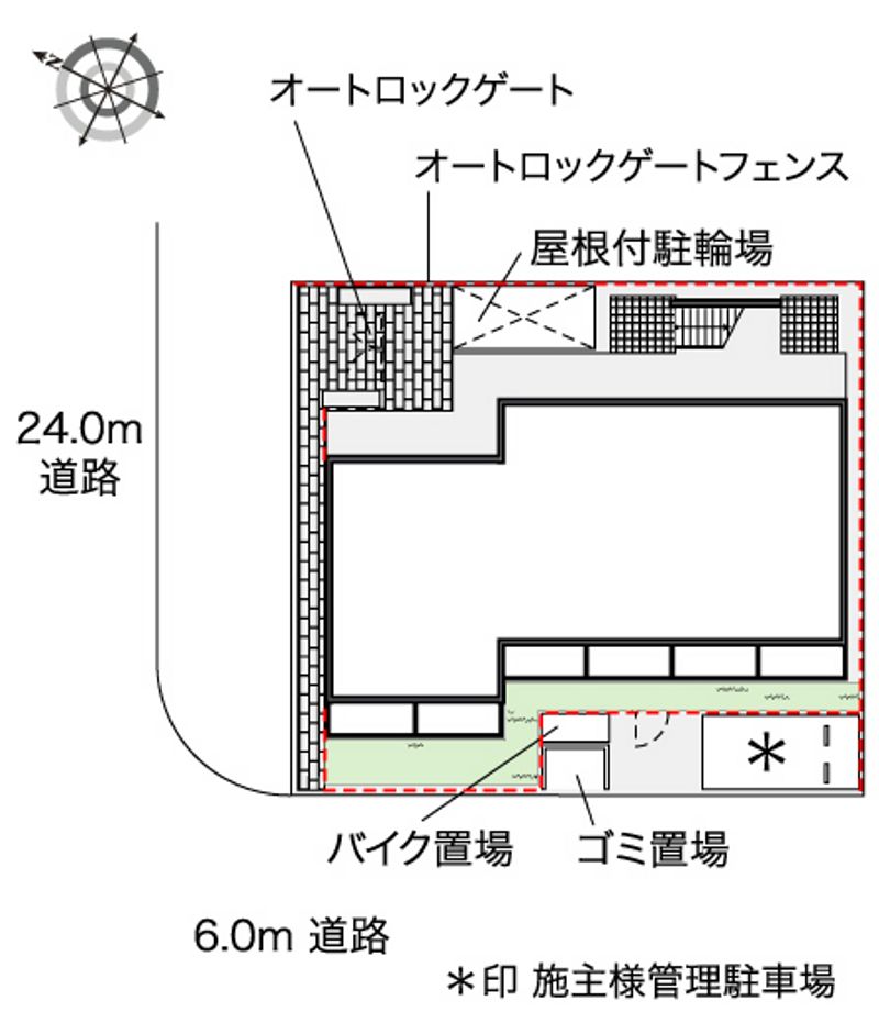 レオパレストウメイ 配置図