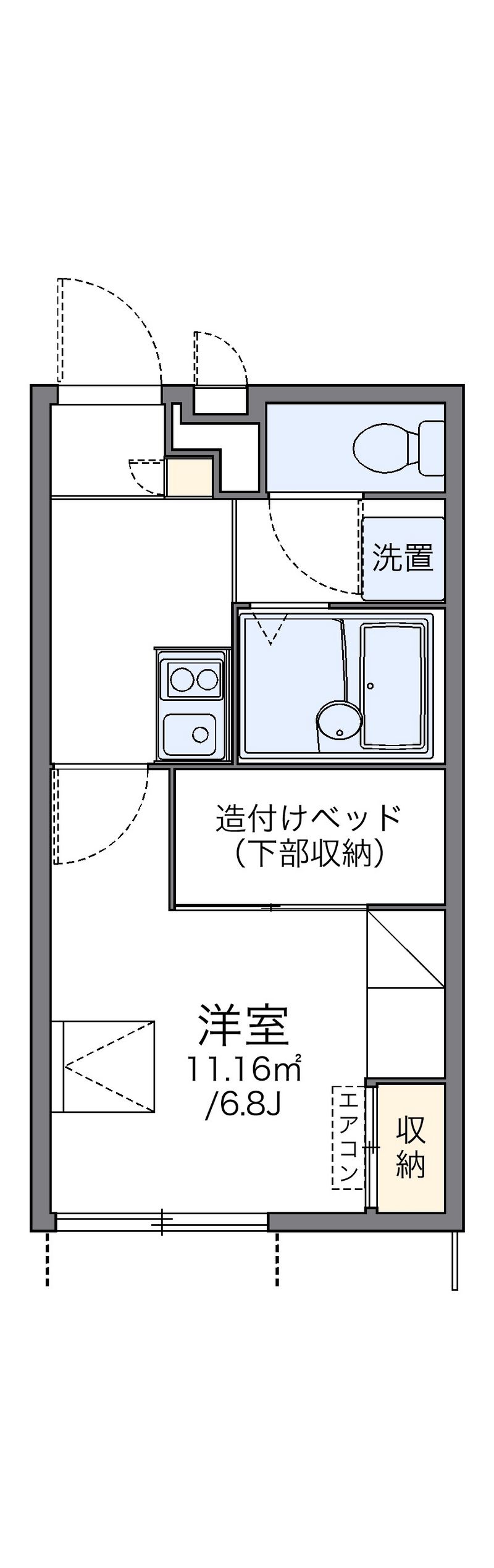 レオパレス暖家 間取図