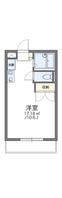 レオパレス外神東町Ａ 間取り図