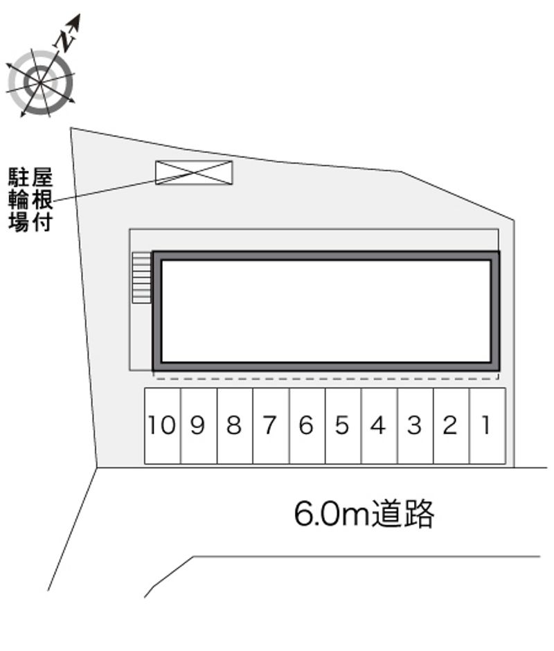レオパレス奈留川 配置図
