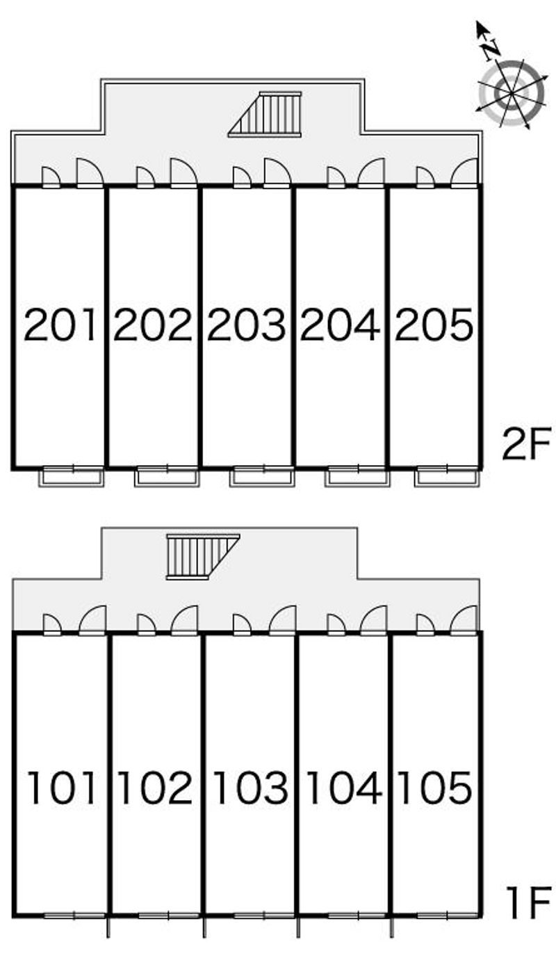 レオパレスサンシティー 間取配置図
