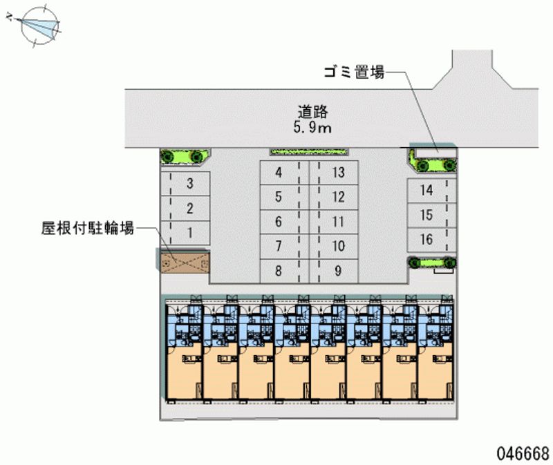 46668 Monthly parking lot