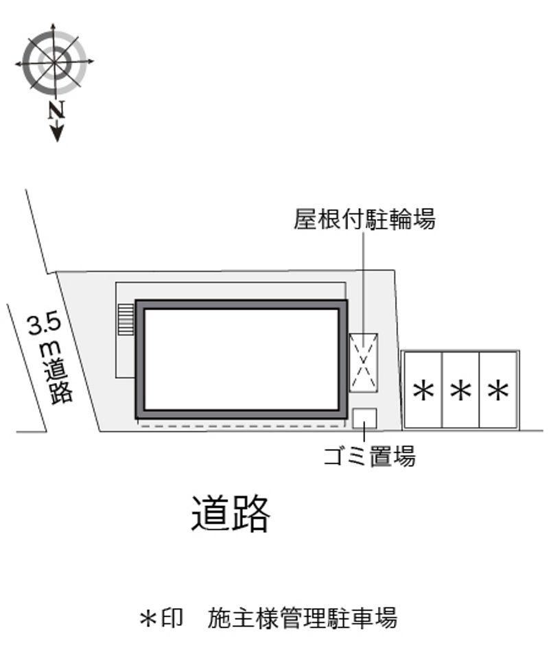レオパレス北寺尾 配置図