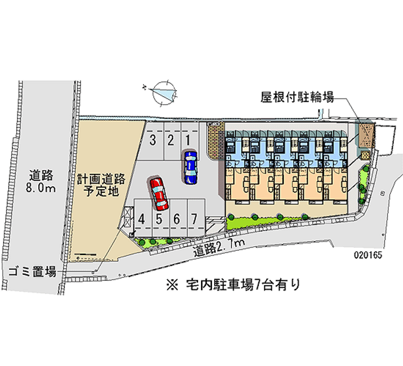 レオパレスおのまち 月極駐車場