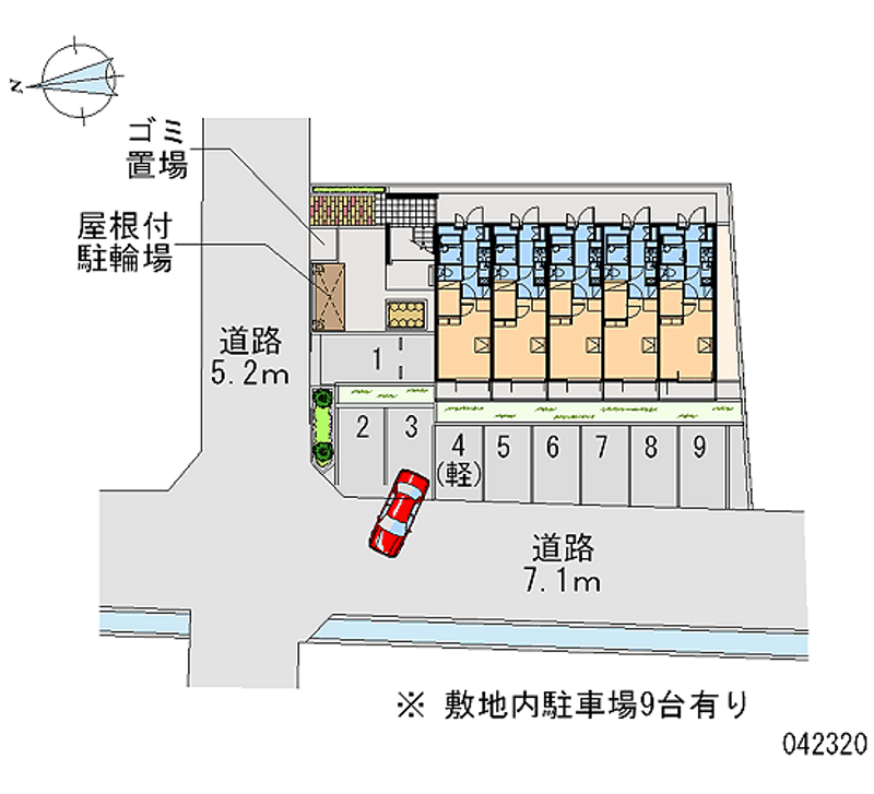 レオパレス華 月極駐車場