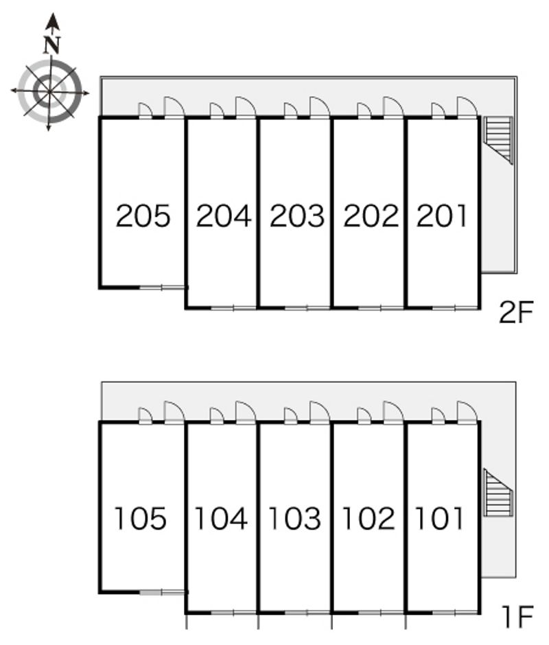 レオパレス都留 間取り配置図