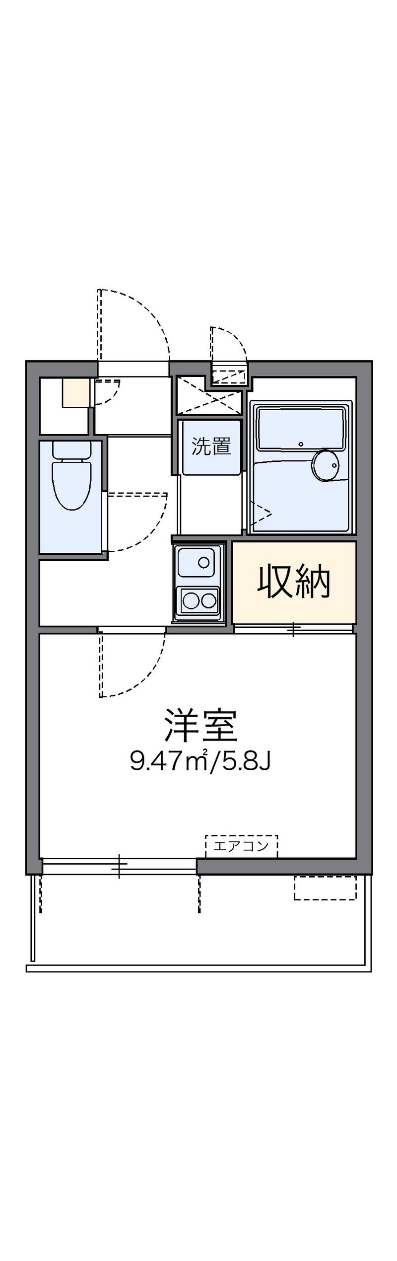 レオパレスＫＩＹＯＫＡＷＡⅡ 間取図