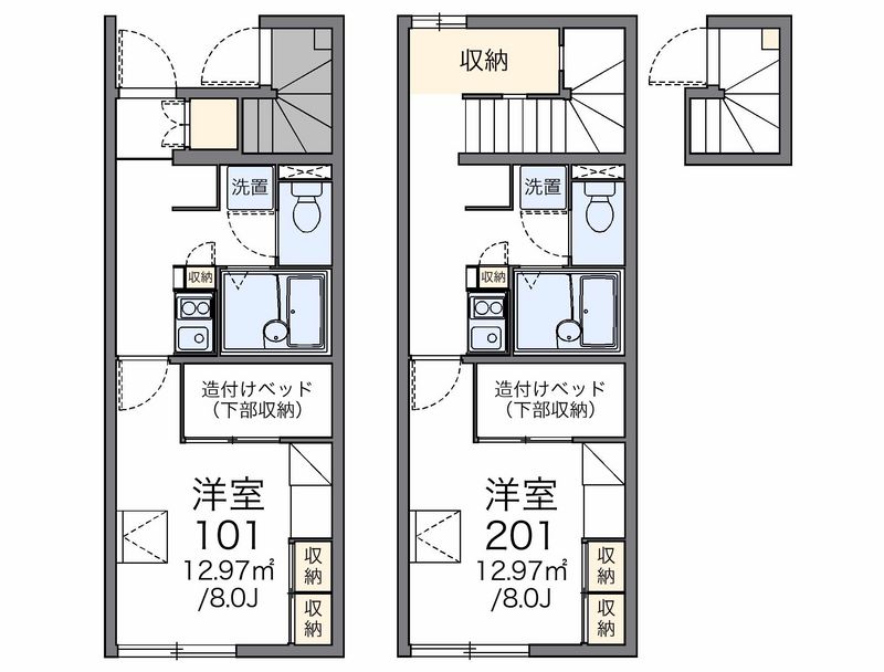 レオパレスコンフォール 間取図