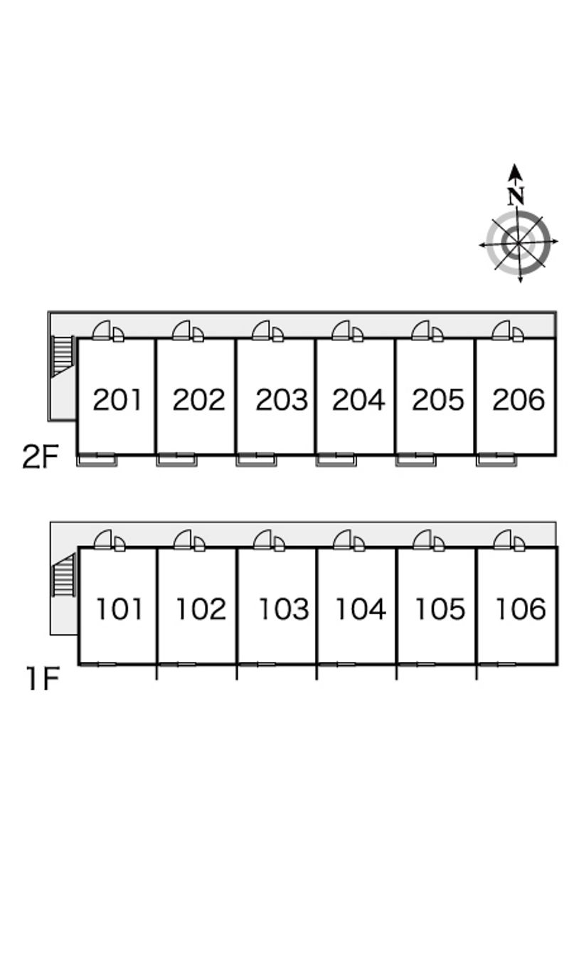 レオパレスラ　プランタン　Ⅱ 間取配置図