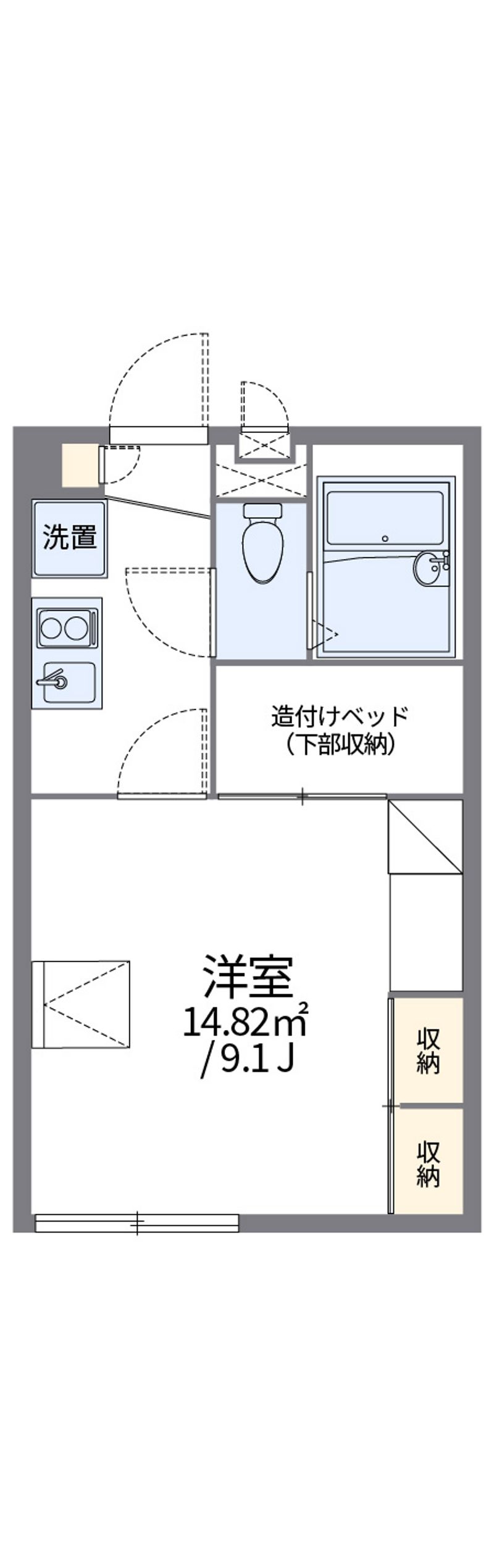 レオパレスサカサガワ 間取図