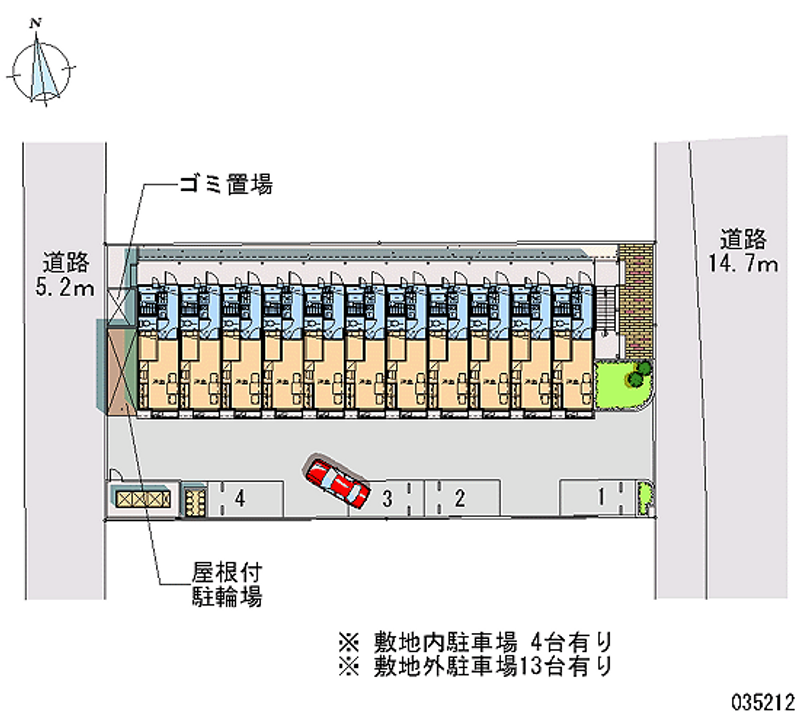 レオパレスサユーレ岩国 月極駐車場