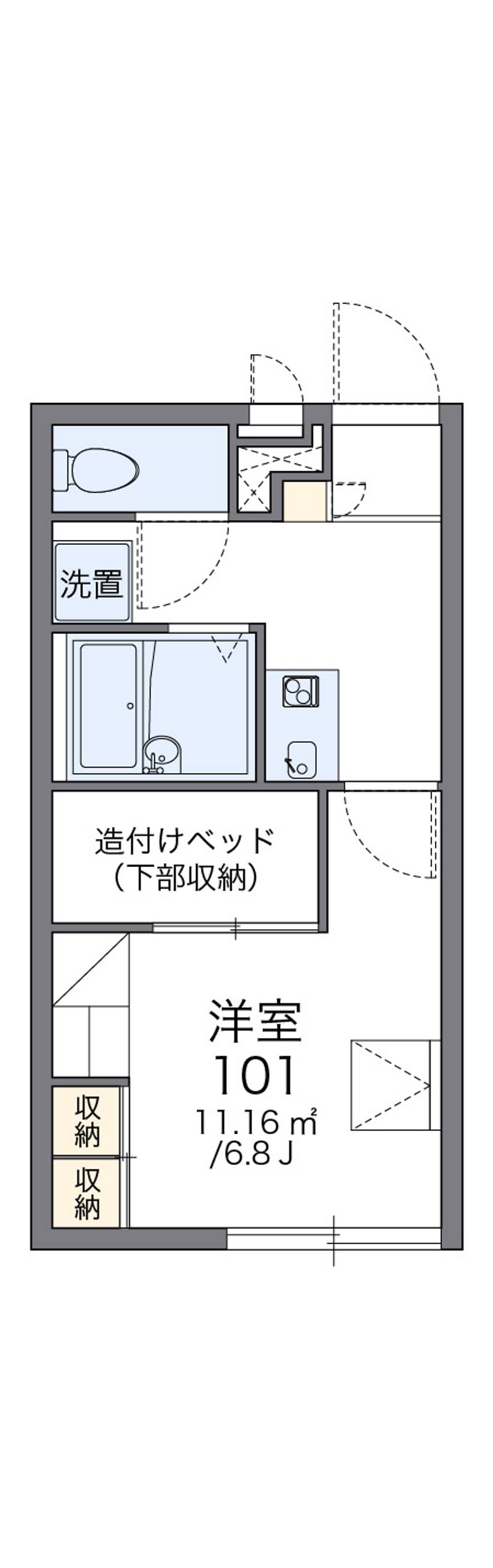レオパレススピーロ　スペーロ 間取図