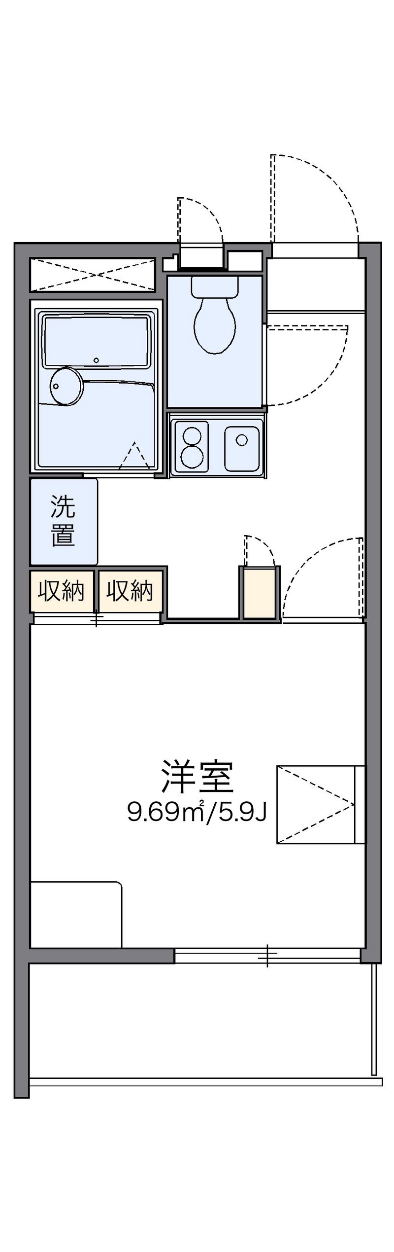 レオパレス北斗 間取図
