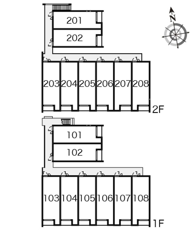 クレイノグローリーⅡ 間取配置図
