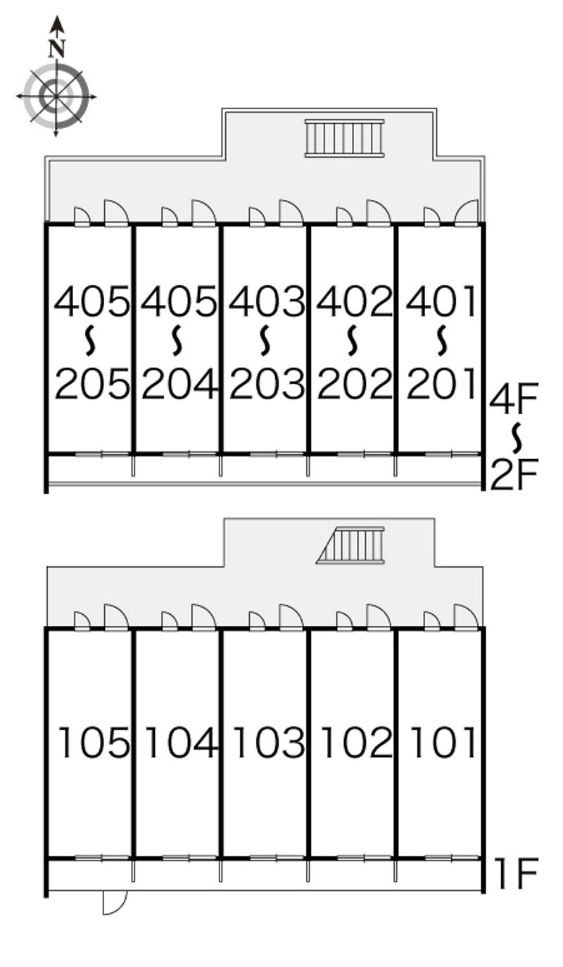 レオパレスあまがさき駅近 間取配置図