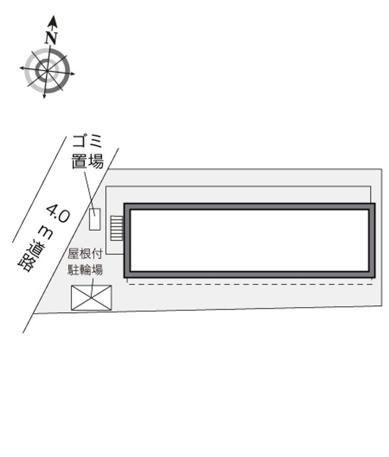 レオパレスときわⅡ 配置図