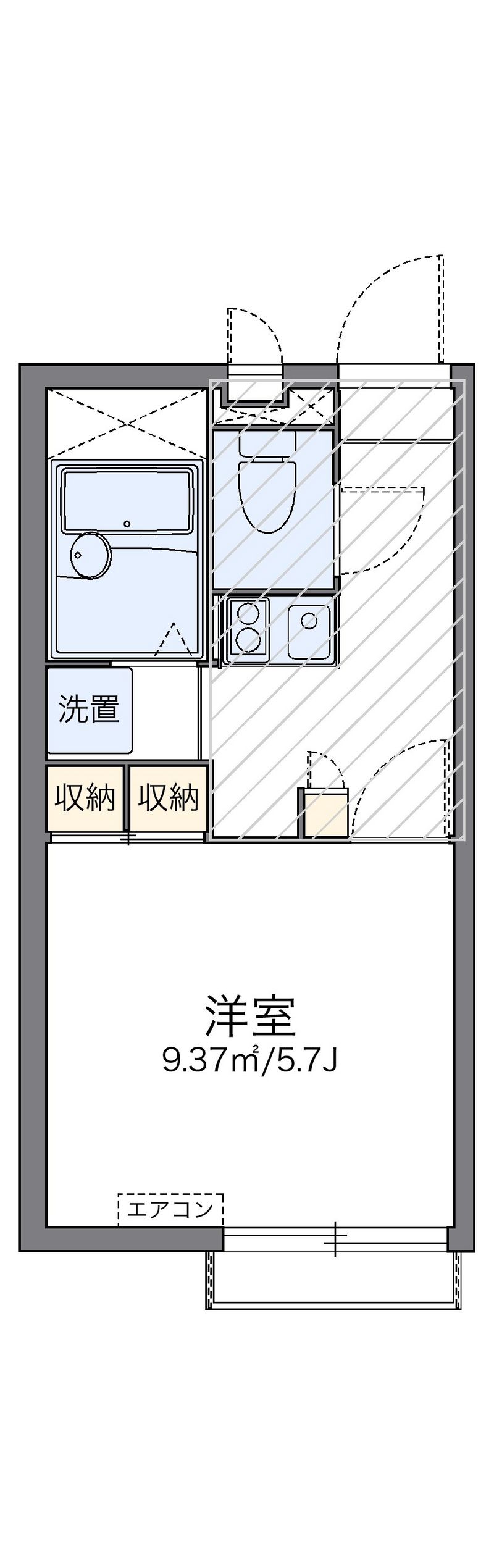 レオパレス小枝 間取図