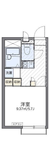 レオパレス小枝 間取り図