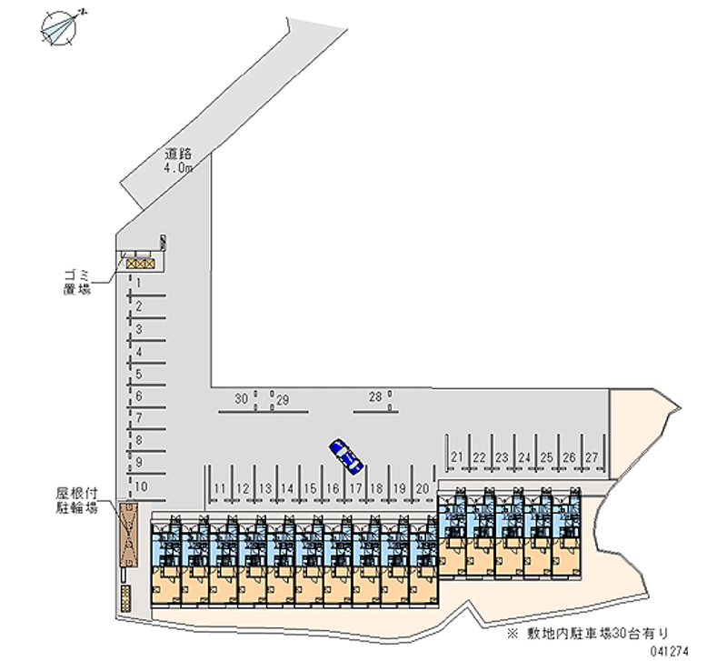 41274月租停车场