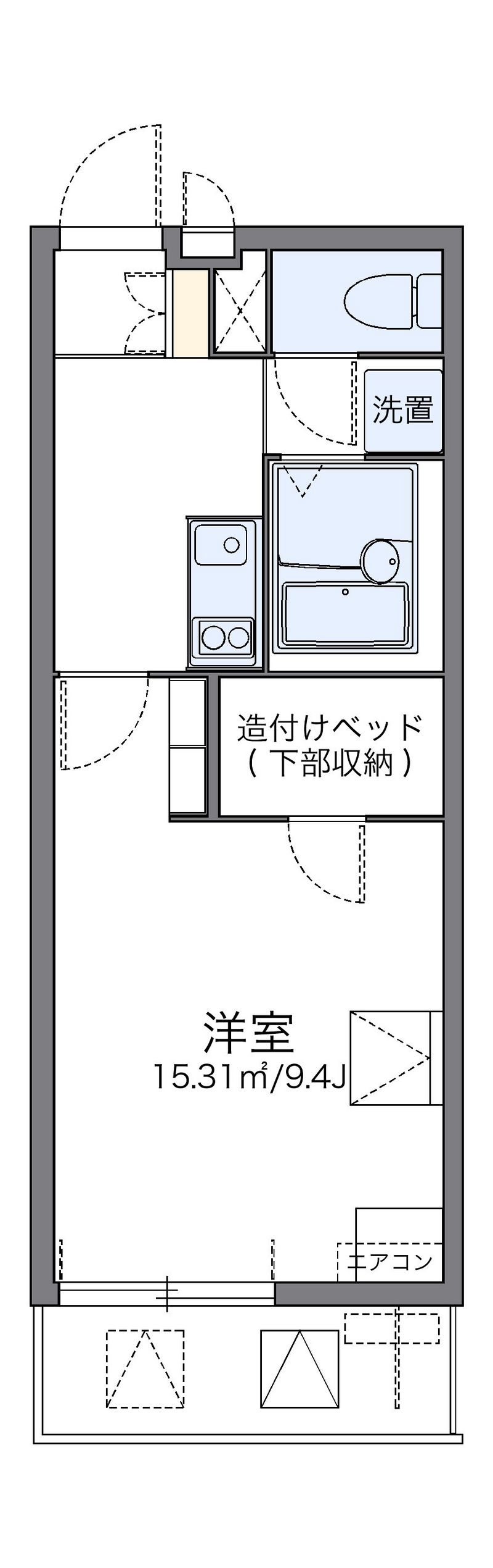 レオパレスセンターヴィレ 間取図