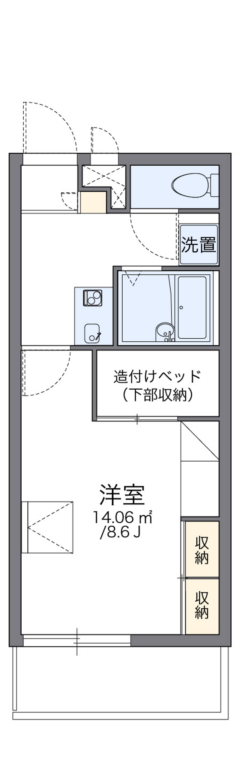 レオパレスｃｒａｎｅⅠ 間取り