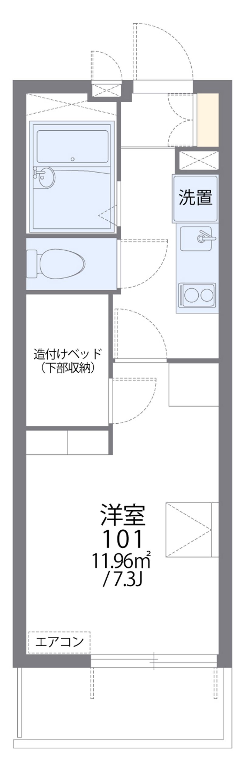 レオパレスりんぶん 間取図
