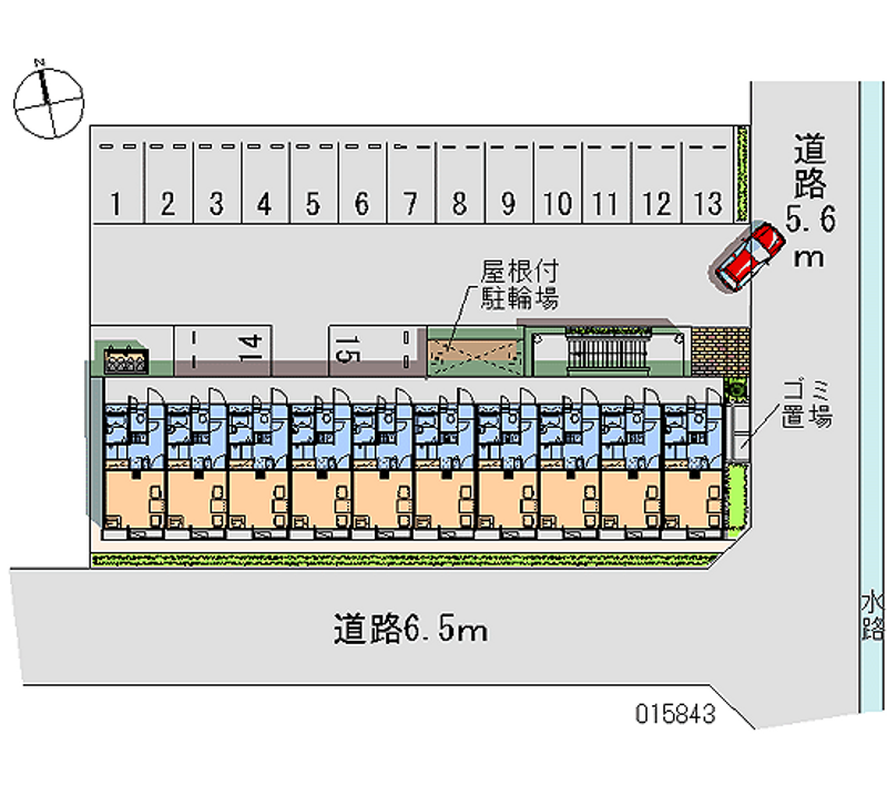 レオパレス八百島 月極駐車場